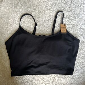 PINK active black straps sports bra